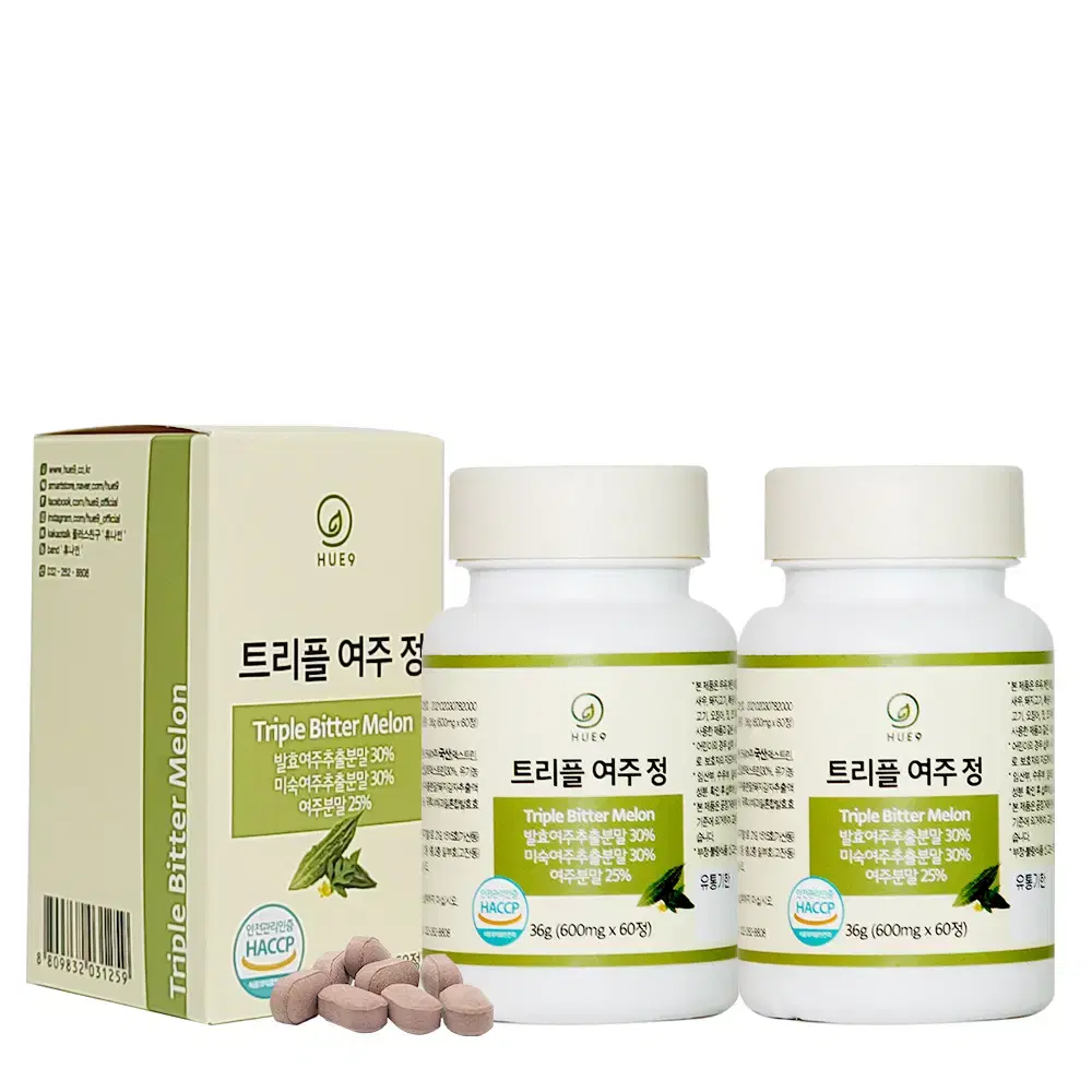 (1+1) 혈당관리 유기농 발효 미숙 트리플 여주정 600mg x 60정